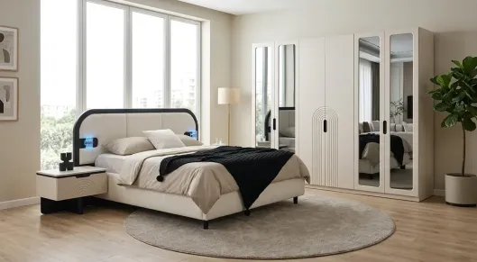 Product img 1, New Madrid 6 Kapaklı Modern Yatak Odası Takımı